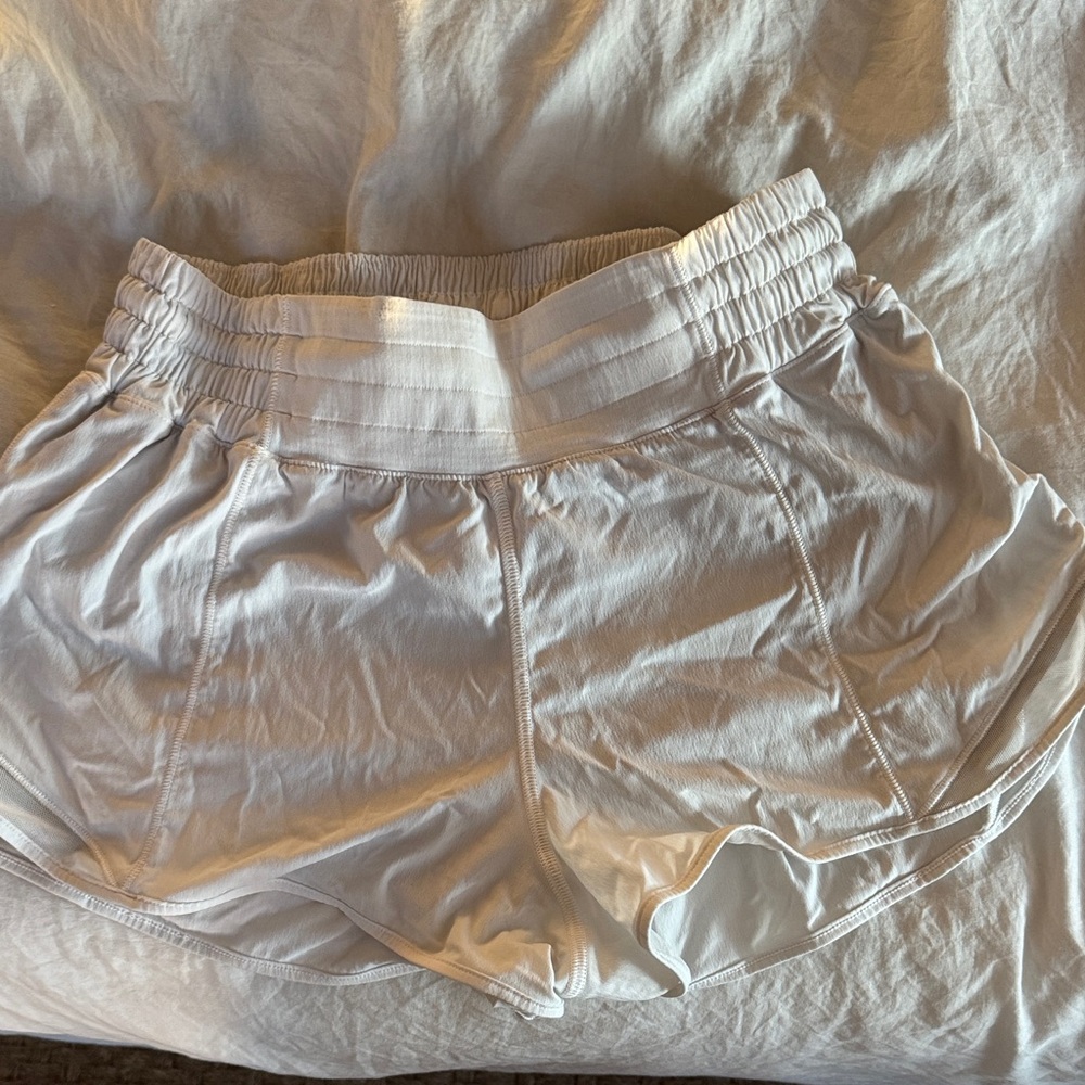 Lululemon Athletica White Athletic Shorts